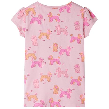 Kinderpyjama met korte mouwen 116 lichtroze 3
