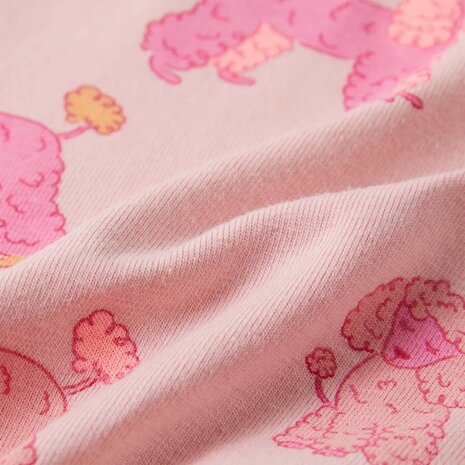 Kinderpyjama met korte mouwen 140 lichtroze 8