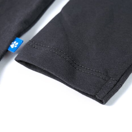 Kindershirt met lange mouwen 128 antracietkleurig 5