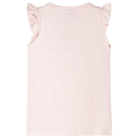 Kindershirt met ruches aan de mouwen 104 zachtroze 2