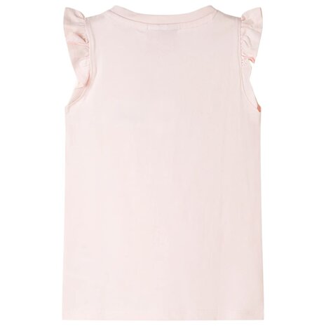 Kindershirt met ruches aan de mouwen 128 zachtroze 2