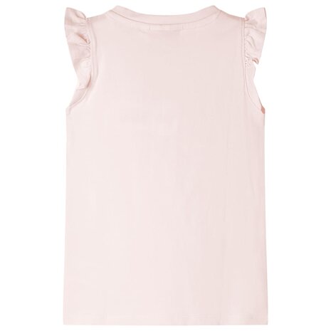Kindershirt met ruches aan de mouwen 140 zachtroze 2