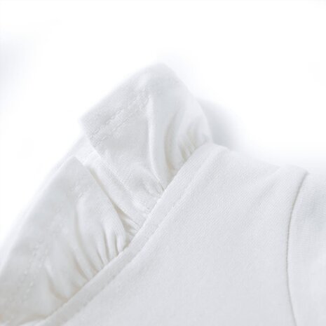 Kindershirt met ruches aan de mouwen 128 ecru 4