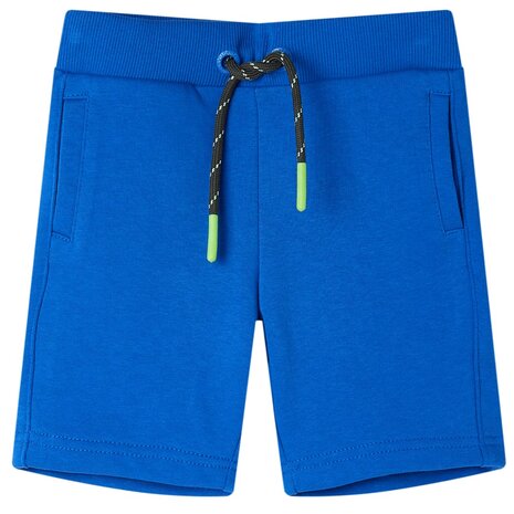 Kindershort met trekkoord 92 blauw 1
