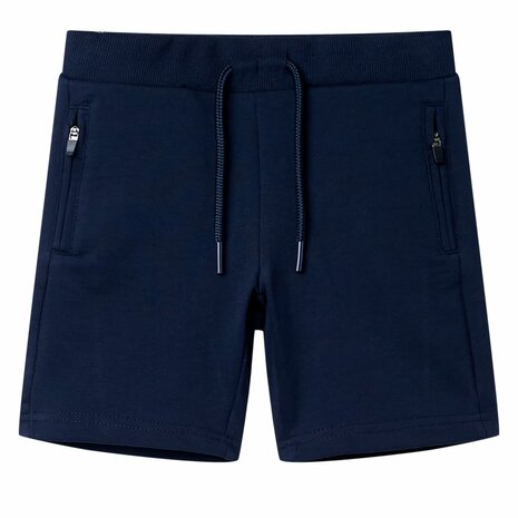 Kindershort 128 marineblauw 1