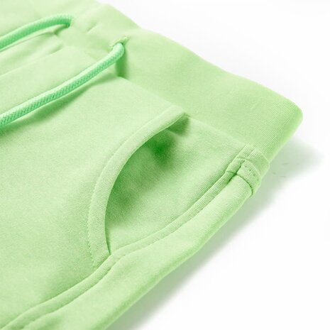 Kindershort 104 fluorescerend groen 4