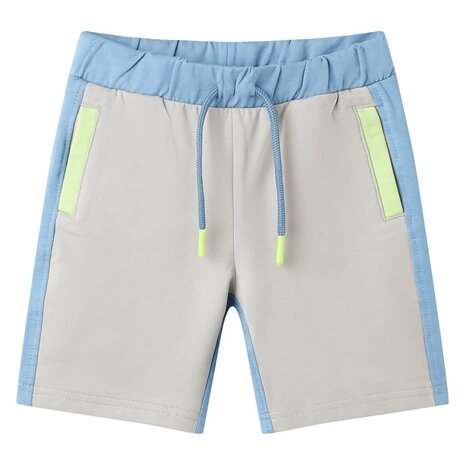 Kindershort met trekkoord 116 blauw 1