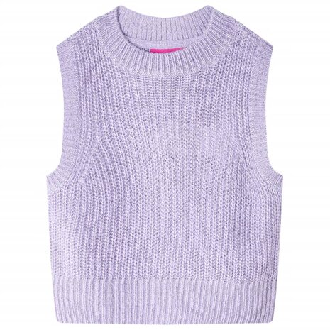 Kinderspencer gebreid 92 lichtlila 1