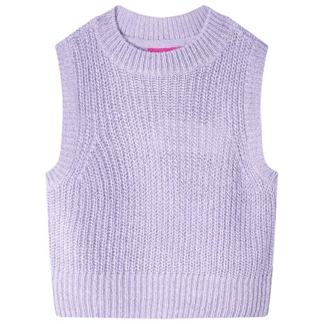 Kinderspencer gebreid 140 lichtlila 1