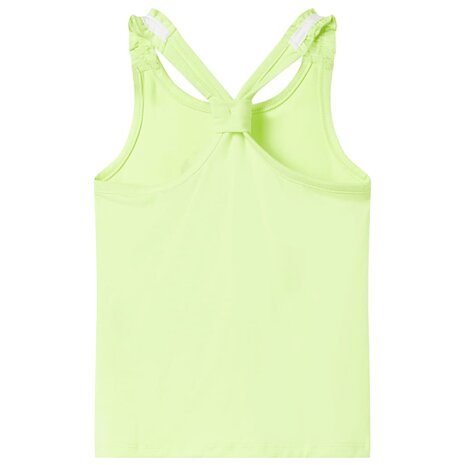 Kindertopje 128 neongeel 2