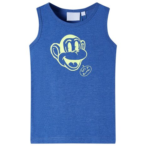 Kindertopje 128 gemêleerd blauw 1