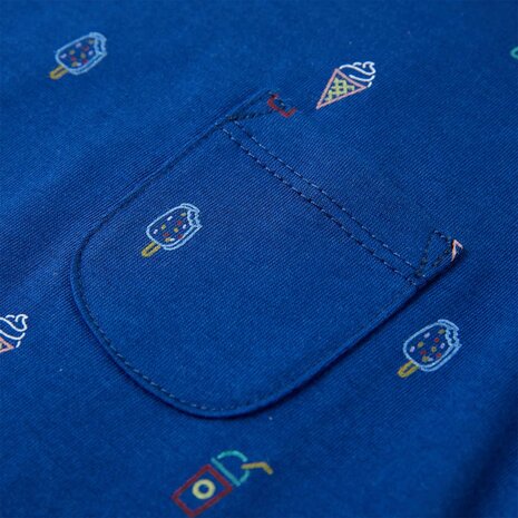 Kindertopje 128 donkerblauw 4