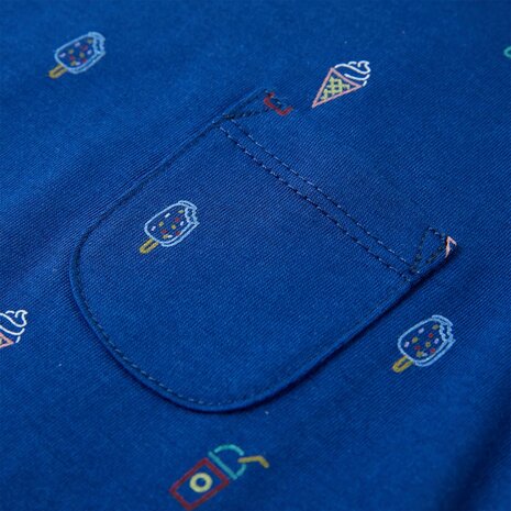 Kindertopje 140 donkerblauw 4