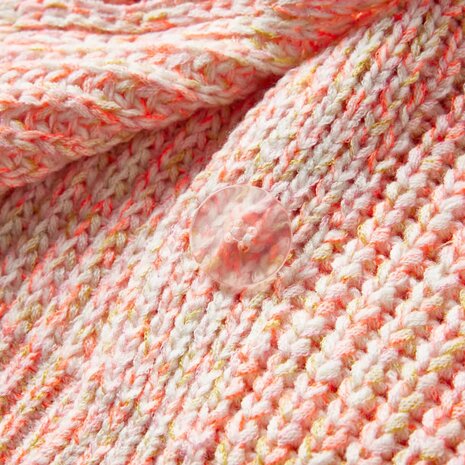 Kindervest gebreid 116 gemengd roze 4