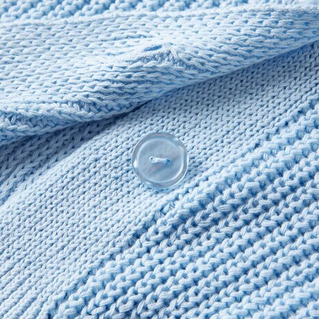 Kindervest gebreid 128 blauw 4