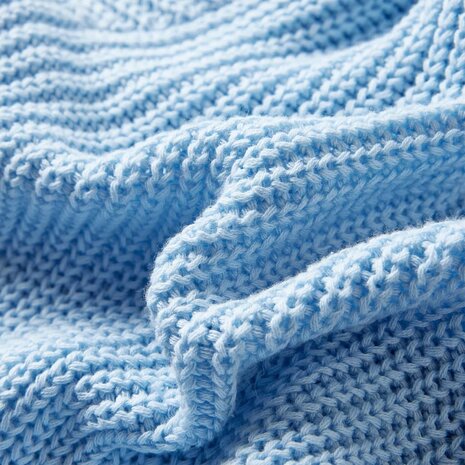 Kindervest gebreid 128 blauw 7