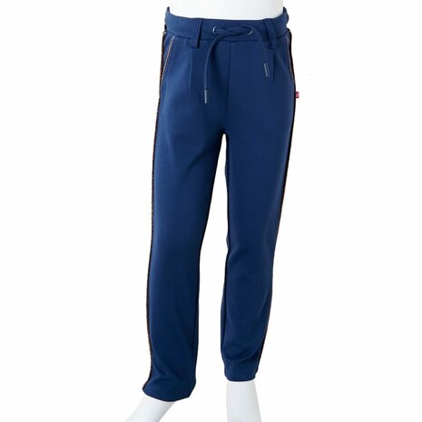 Kinderbroek met trekkoord 116 marineblauw 9