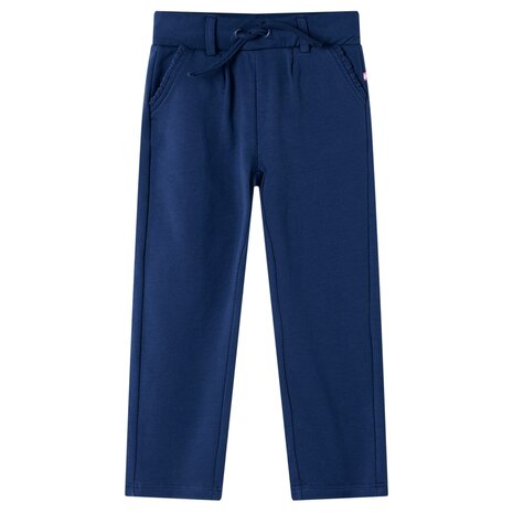 Kinderbroek met trekkoord 116 marineblauw 1