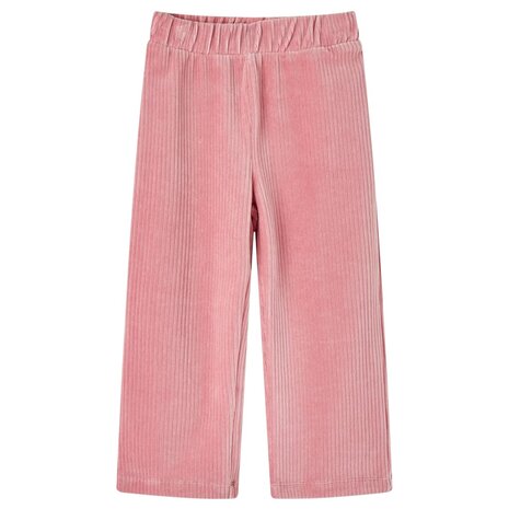 Kinderbroek 92 ribfluweel Lichtroze 1