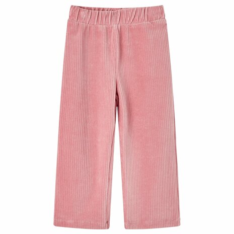 Kinderbroek 116 ribfluweel Lichtroze 1