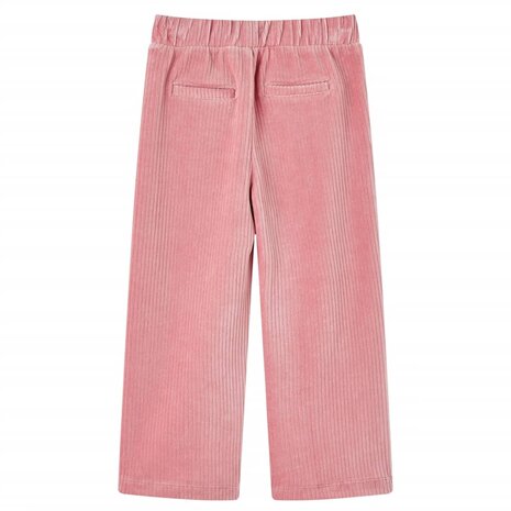 Kinderbroek 128 ribfluweel Lichtroze 2
