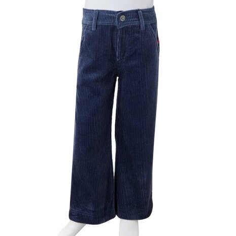 Kinderbroek 92 ribfluweel marineblauw 8