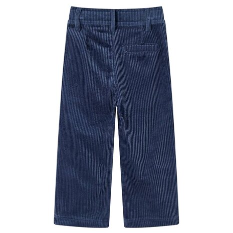 Kinderbroek 104 ribfluweel marineblauw 2