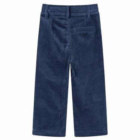 Kinderbroek 116 ribfluweel marineblauw 2