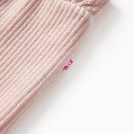 Kinderbroek 104 ribfluweel Lichtroze 4