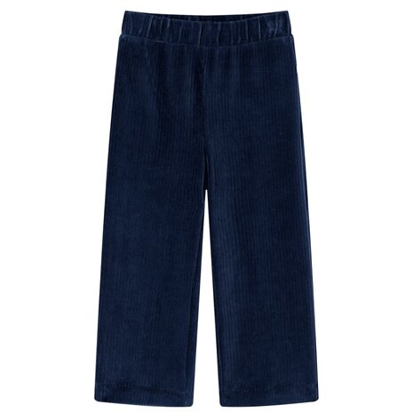 Kinderbroek 104 ribfluweel marineblauw 1