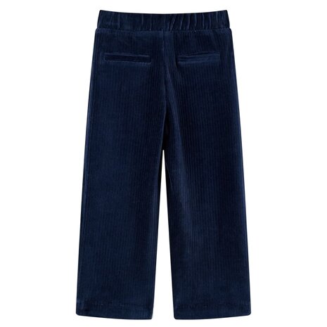 Kinderbroek 116 ribfluweel marineblauw 2