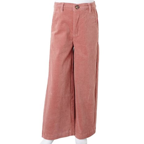 Kinderbroek 128 ribfluweel oudroze 9
