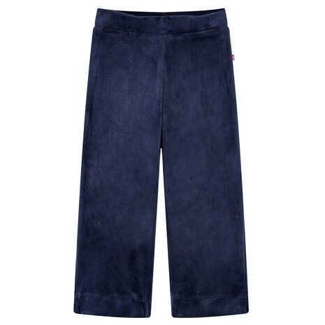 Kinderbroek fluweel 92 donkerblauw 1