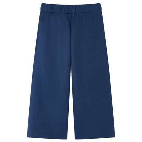 Kinderbroek met wijde pijpen 128 marineblauw 2