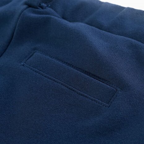 Kinderbroek met zwarte bies 128 marineblauw 7