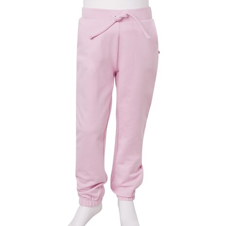 Kinderjoggingbroek 116 lichtroze 9