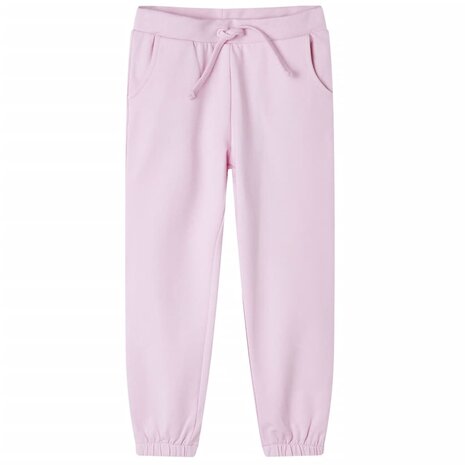 Kinderjoggingbroek 140 lichtroze 1