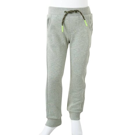 Kinderjoggingbroek 140 lichtkaki 8