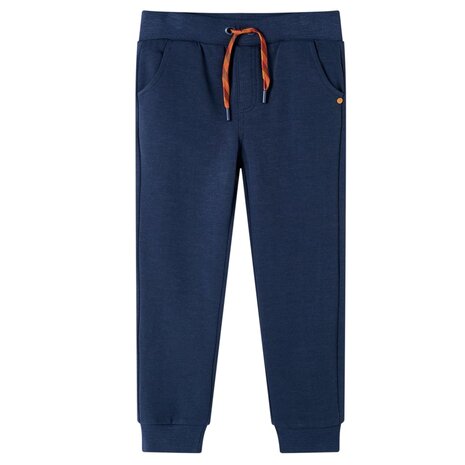 Kinderjoggingbroek 104 gemêleerd marineblauw 1