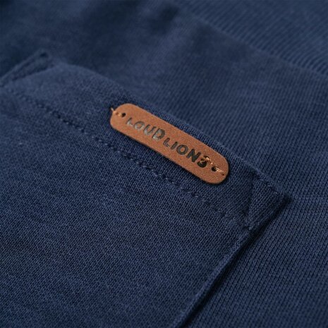 Kinderjoggingbroek 140 gemêleerd marineblauw 8