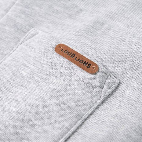 Kinderjoggingbroek 128 gemêleerd grijs 7