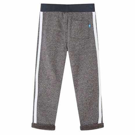 Kinderjoggingbroek 128 gemêleerd donkergrijs 2