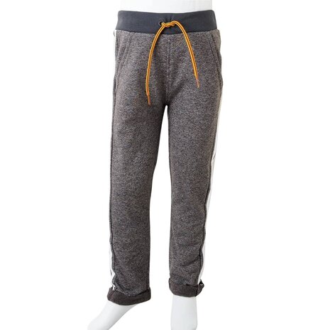 Kinderjoggingbroek 140 gemêleerd donkergrijs 9