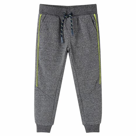 Kinderjoggingbroek 140 gemêleerd grijs 1