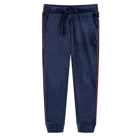 Kinderjoggingbroek 128 marineblauw 1