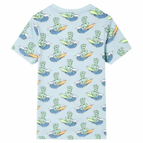 Kinderpyjama met korte mouwen 92 lichtblauw 3