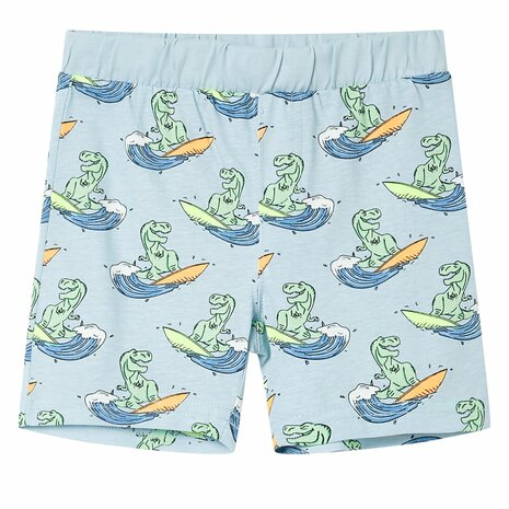 Kinderpyjama met korte mouwen 128 lichtblauw 4