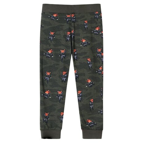Kinderpyjama met lange mouwen 92 kakikleurig 5