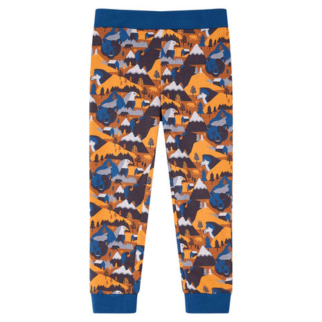 Kinderpyjama met lange mouwen 92 cognackleurig 4