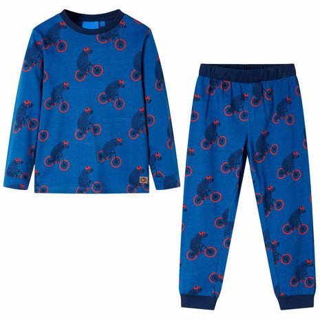 Kinderpyjama met lange mouwen 104 petroleumkleurig 1